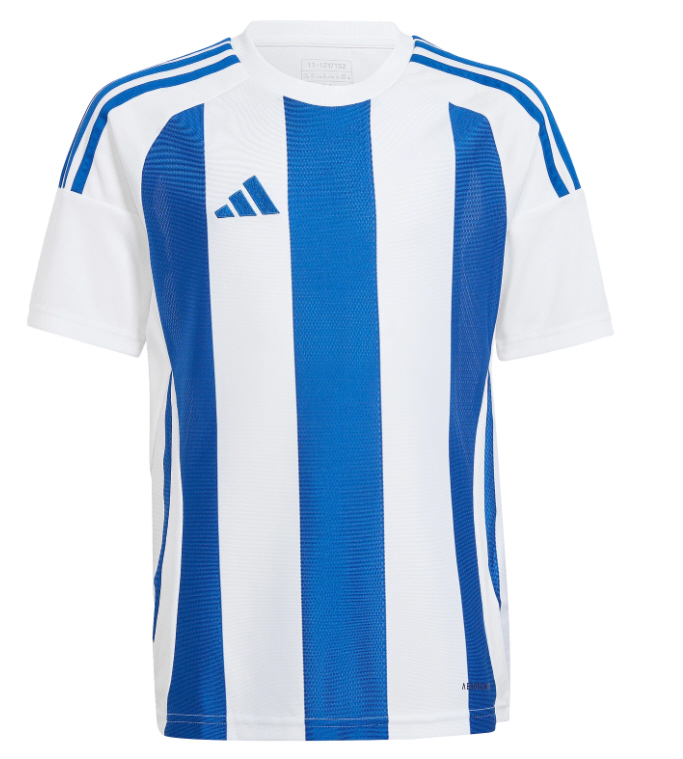 adidas Kinder Trikot Striped 24 White / Team Royal Blue