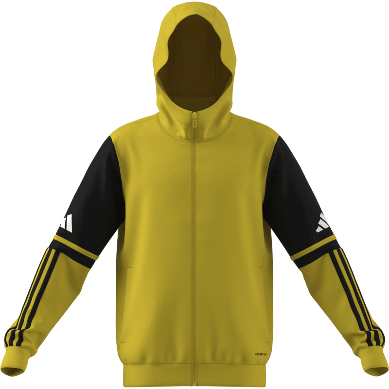 Adidas Kinder Full-Zip Hoodie Squadra 25 team yellow-black