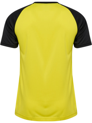 Hummel hmlMATCH Striped Trikot blazing yellow/schwarz