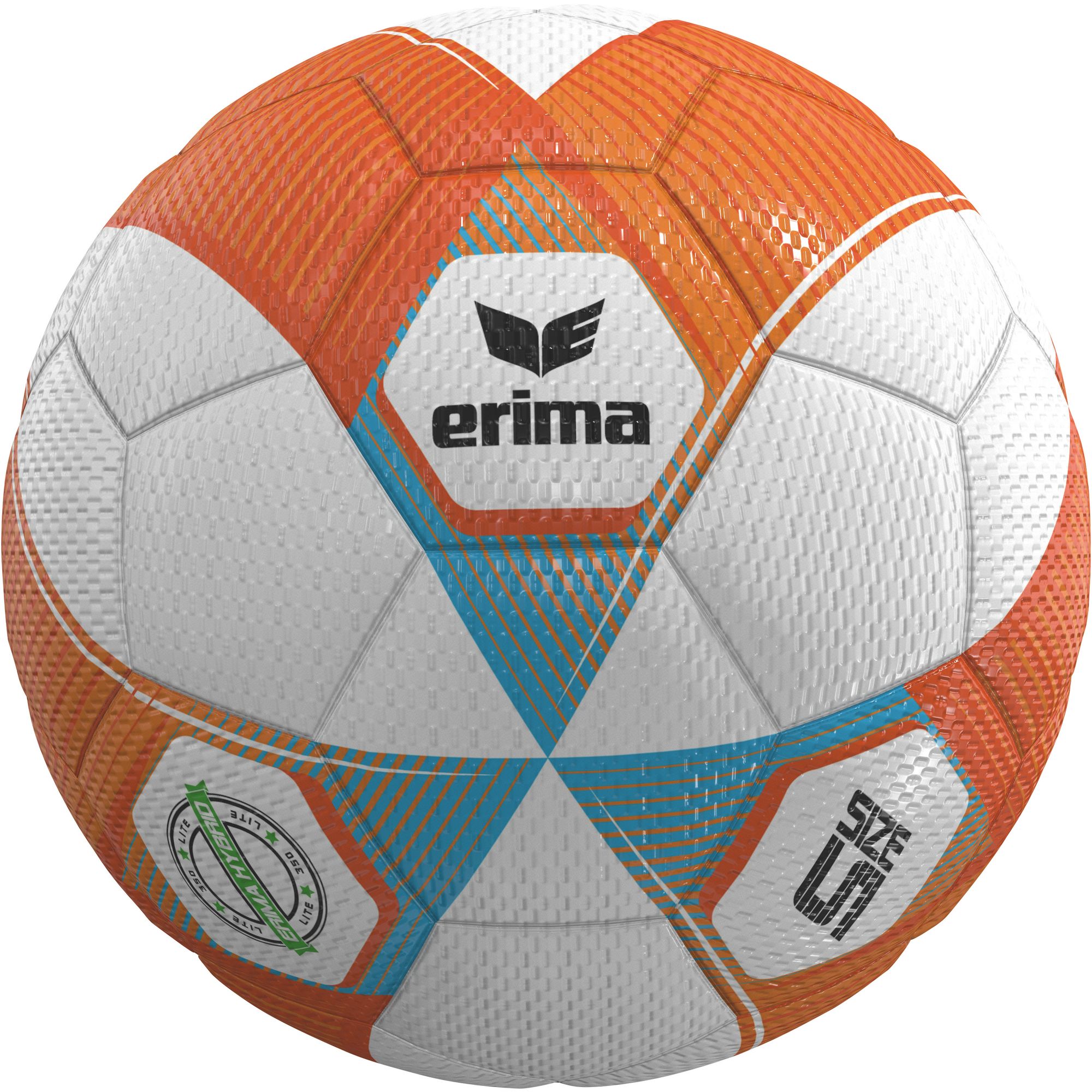 Erima Ballpaket 10x Trainingsball Jugend Hybrid Lite 350 neon orange/curacao | Größe 5