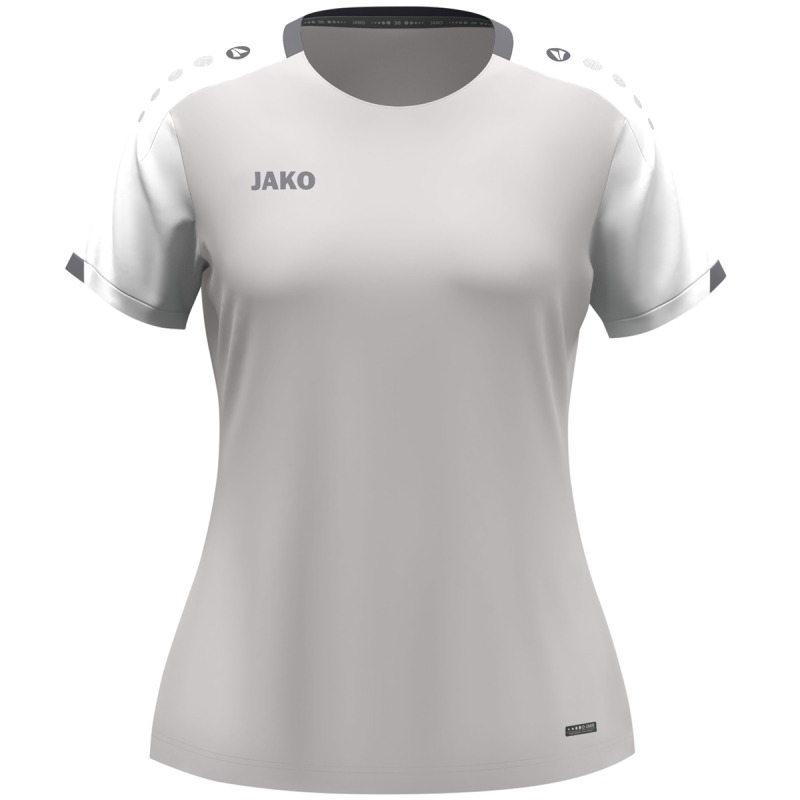 Jako Damen T-Shirt Dynamic Damen hellgrau-weiß-grau