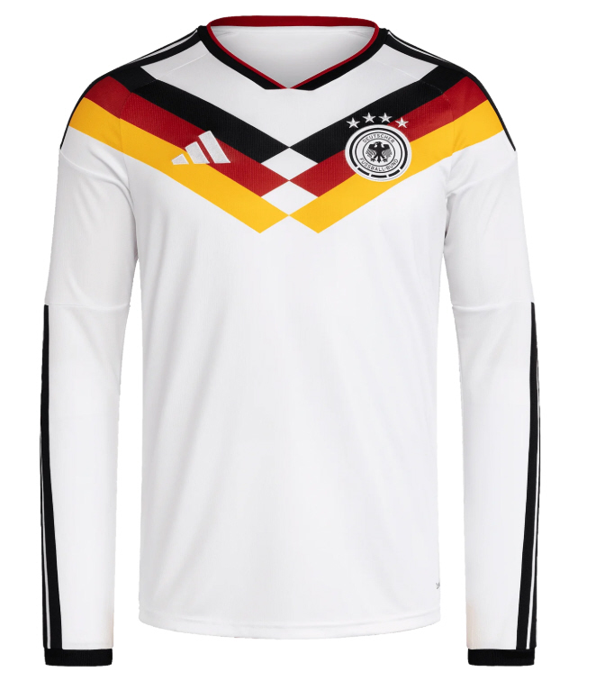 adidas DFB Deutschland Trikot Langarm Home WM 2026 Weiß