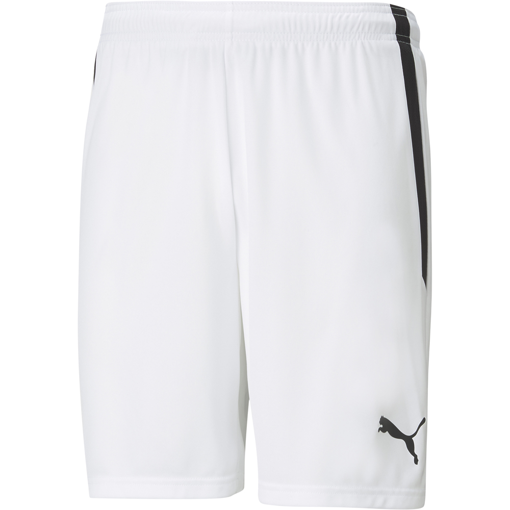 Puma Kinder Shorts teamLIGA weiß-schwarz