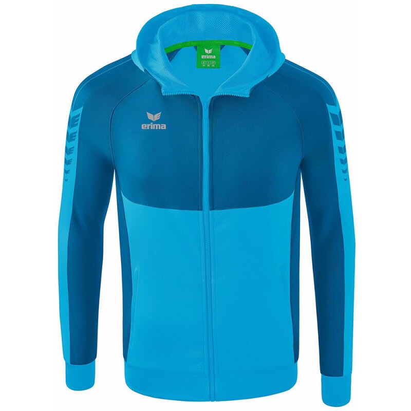 Erima Herren Trainingsjacke mit Kapuze Six Wings blau