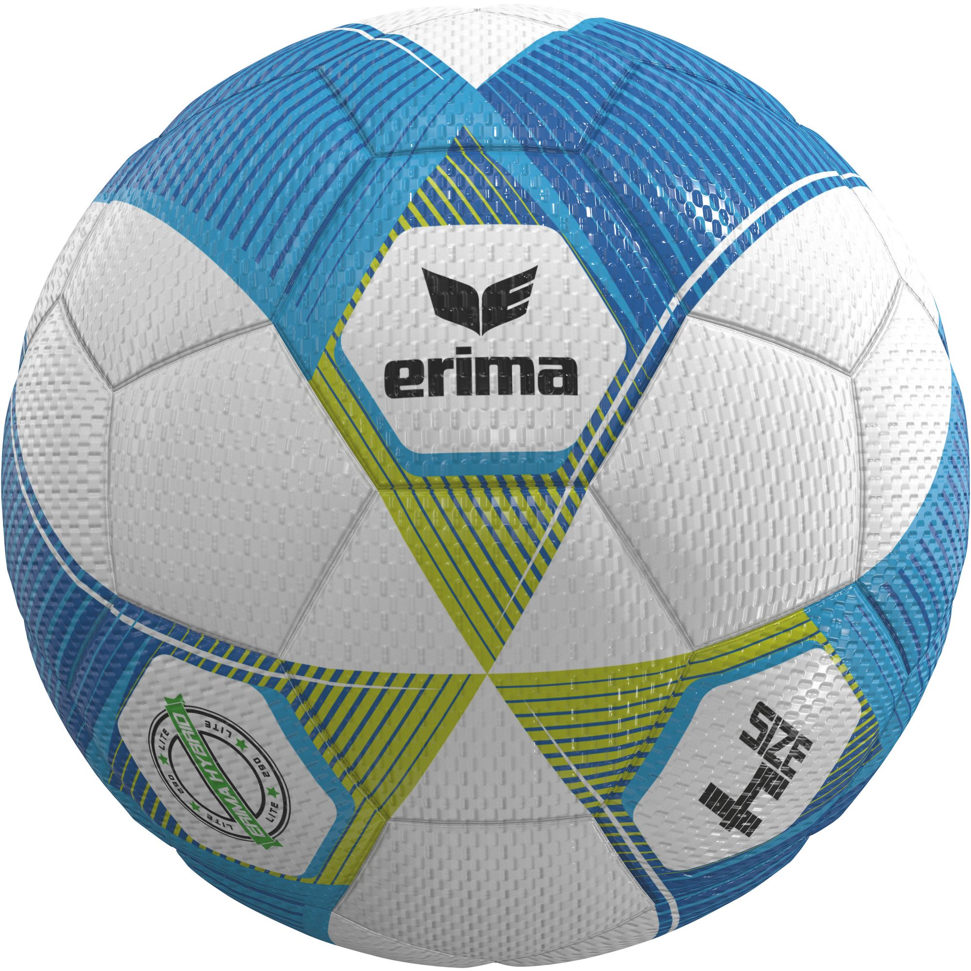 Erima Ballpaket 10x Trainingsball Jugend Hybrid Lite 290 curacao/lime | Größe 4
