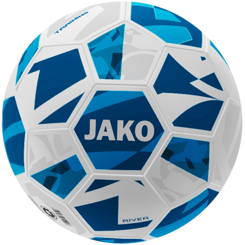Jako Trainingsball River weiß-navy
