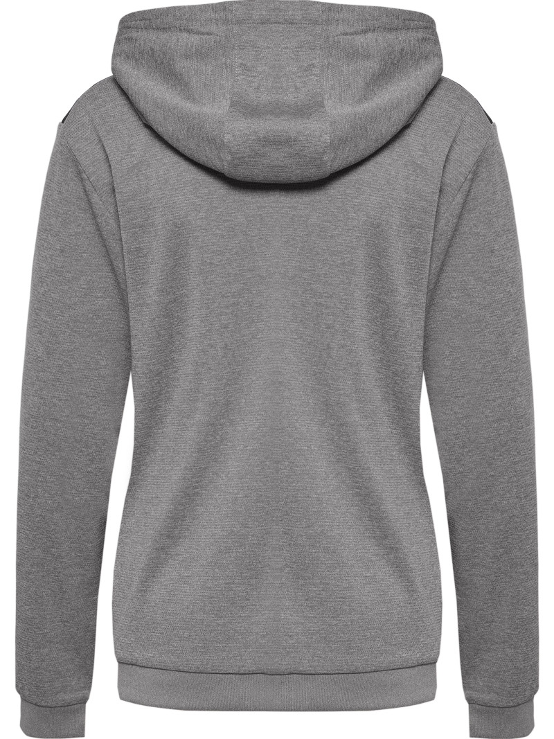 Hummel Hmlauthentic 24 PL Damen Hoodie mit Reißverschluss grau