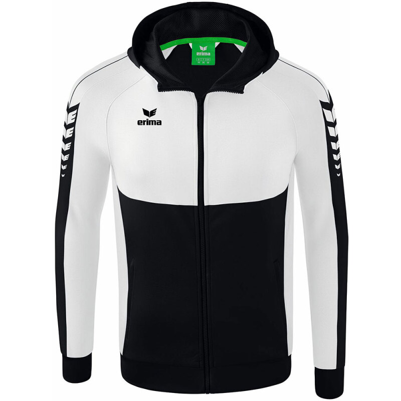 Erima Kinder Trainingsjacke mit Kapuze Six Wings schwarz