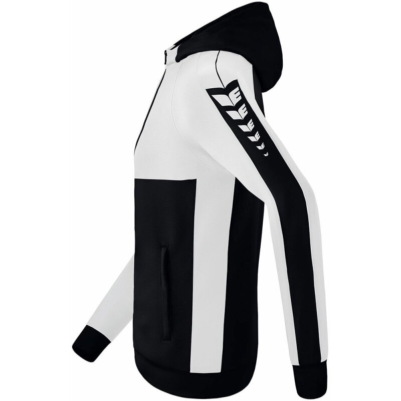 Erima Kinder Trainingsjacke mit Kapuze Six Wings schwarz