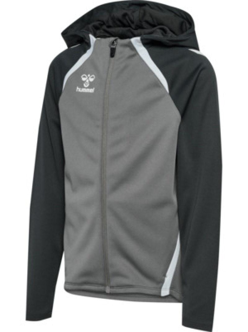 Hummel hmlLEAD 2.0 ZIP HOODIE KIDS steel gray/asphalt