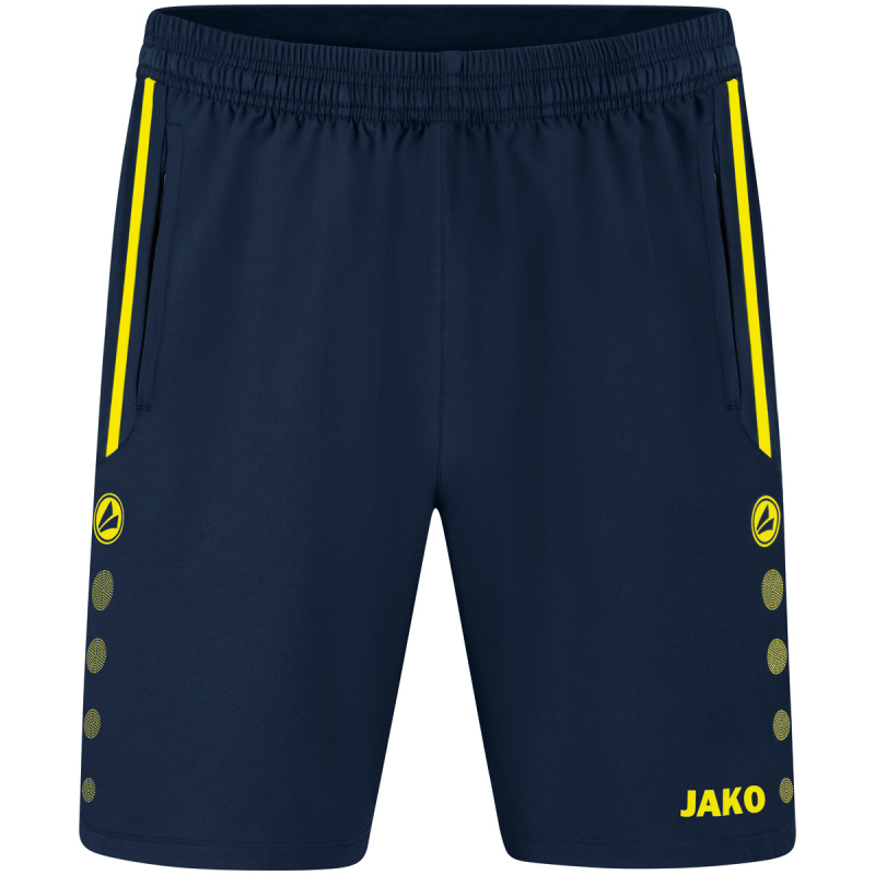 Jako Damen Short Allround marine/neongelb
