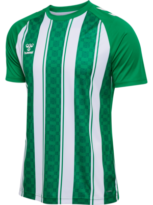 Hummel hmlMATCH Striped Trikot jelly bean/weiß
