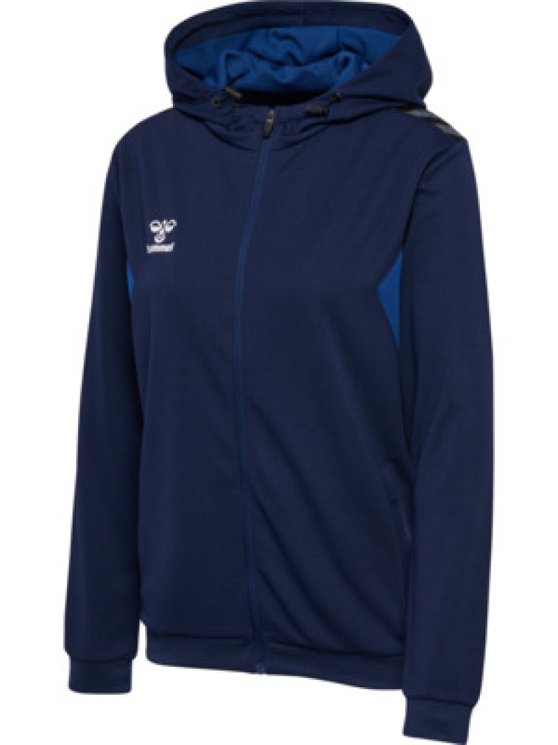 Hummel Hmlauthentic 24 PL Damen Hoodie mit Reißverschluss blau