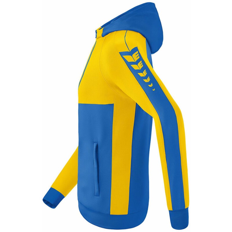 Erima Kinder Trainingsjacke mit Kapuze Six Wings blau-gelb