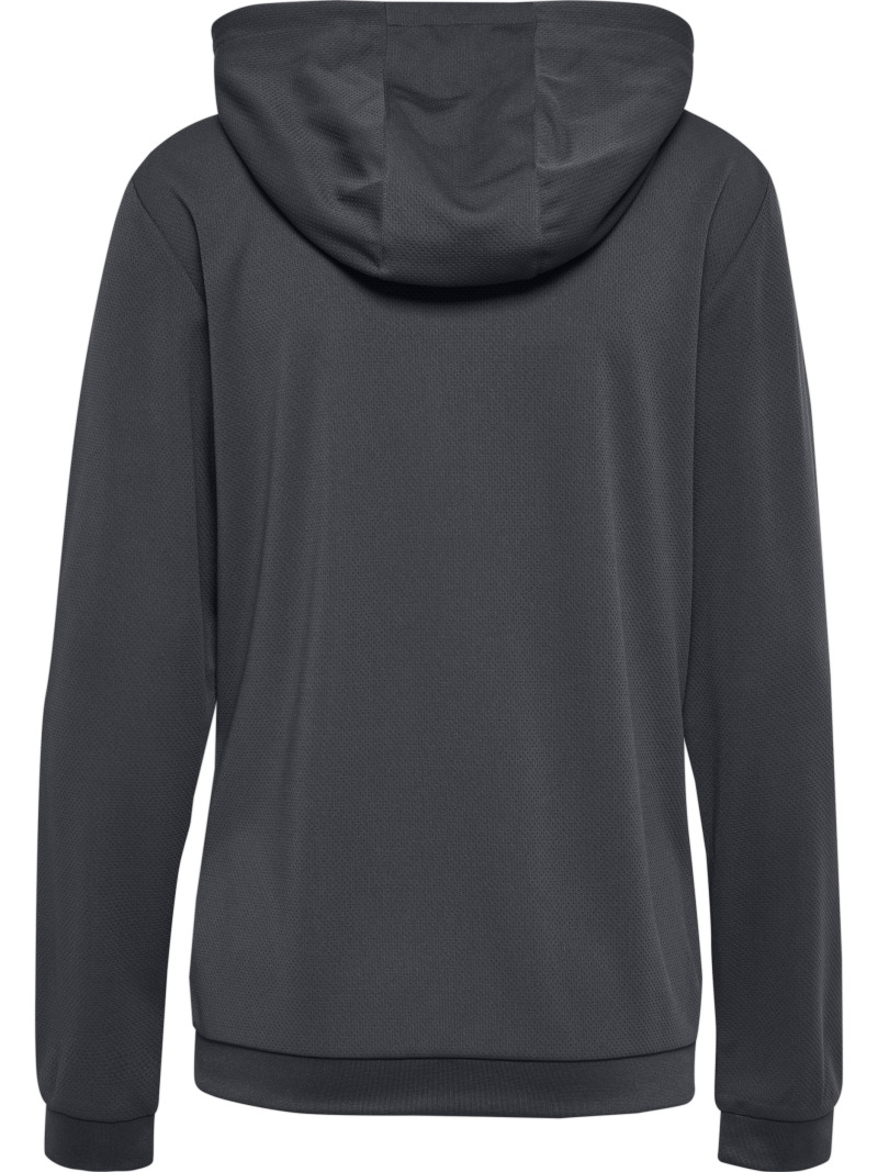 Hummel Hmlauthentic 24 PL Damen Hoodie mit Reißverschluss grau