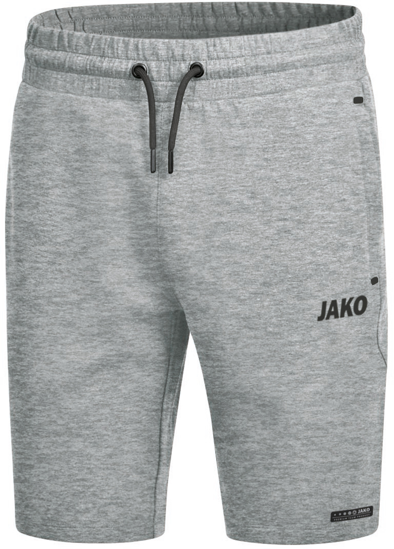 Jako Premium Basics Shorts grau meliert
