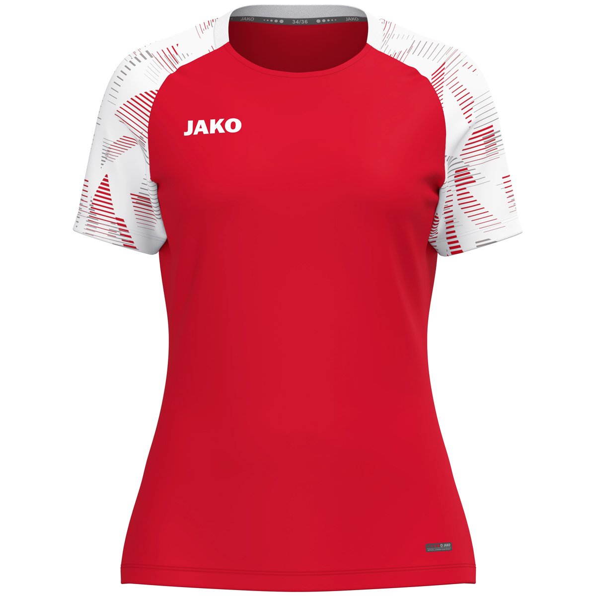 Jako T-Shirt Sonic Damen rot/weiß
