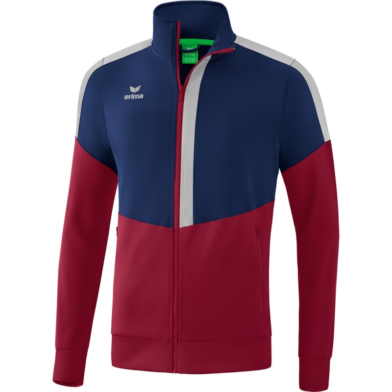 Erima Kinder Trainingsjacke Squad blau-rot-grau