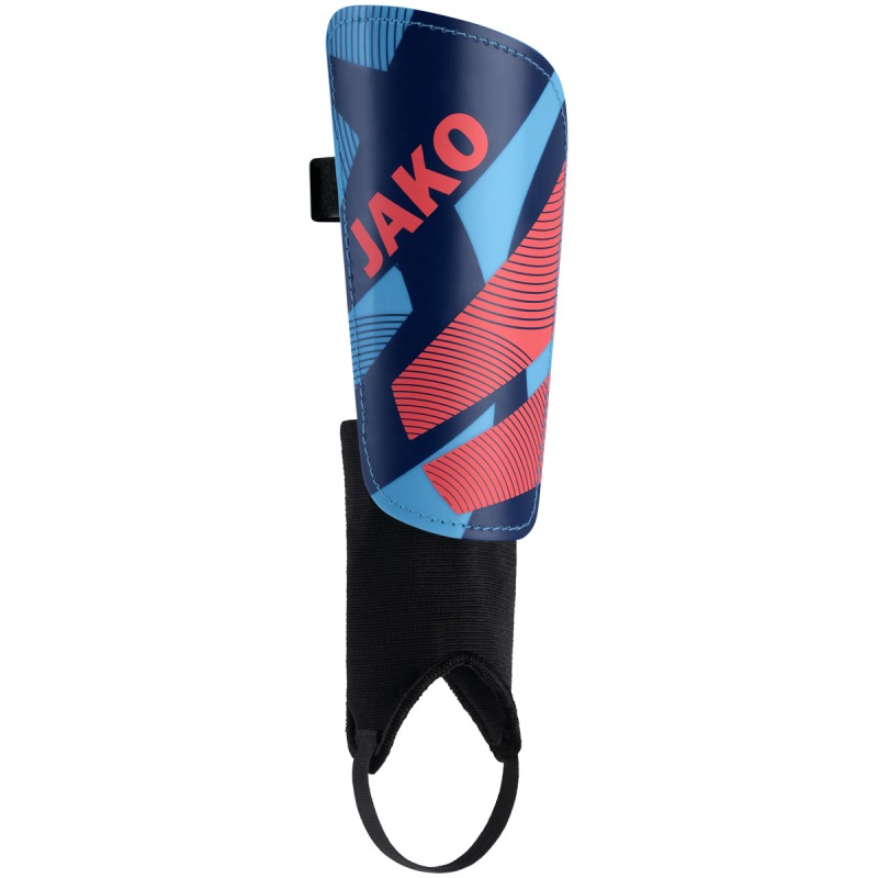 Jako Schienbeinschoner River Classic skyblue-navy-coral