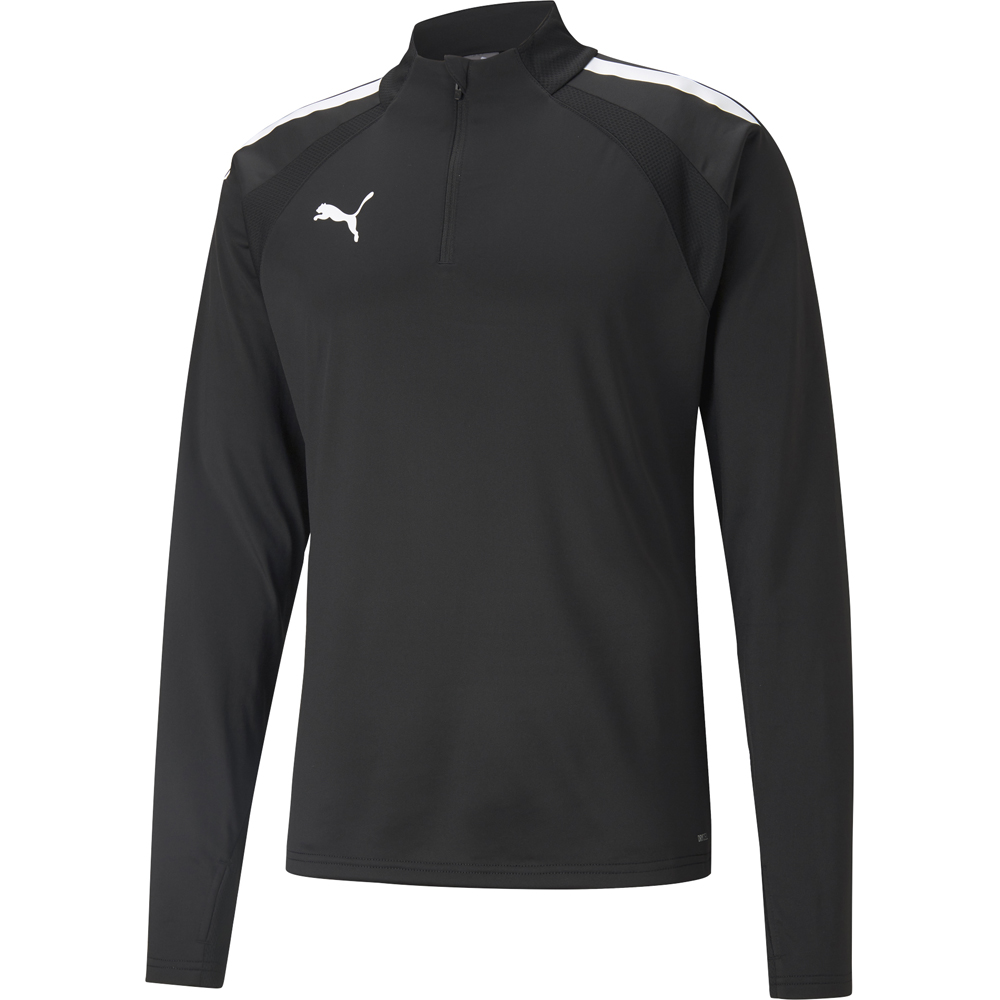 Puma Kinder 1/4 Zip Top teamLIGA schwarz-weiß