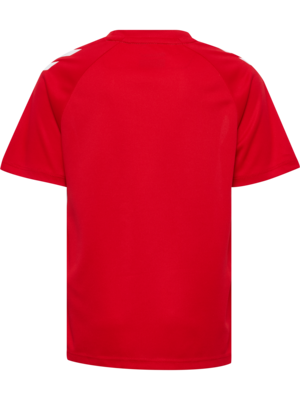 Hummel hmlMATCH Striped Trikot Kinder true red/weiß