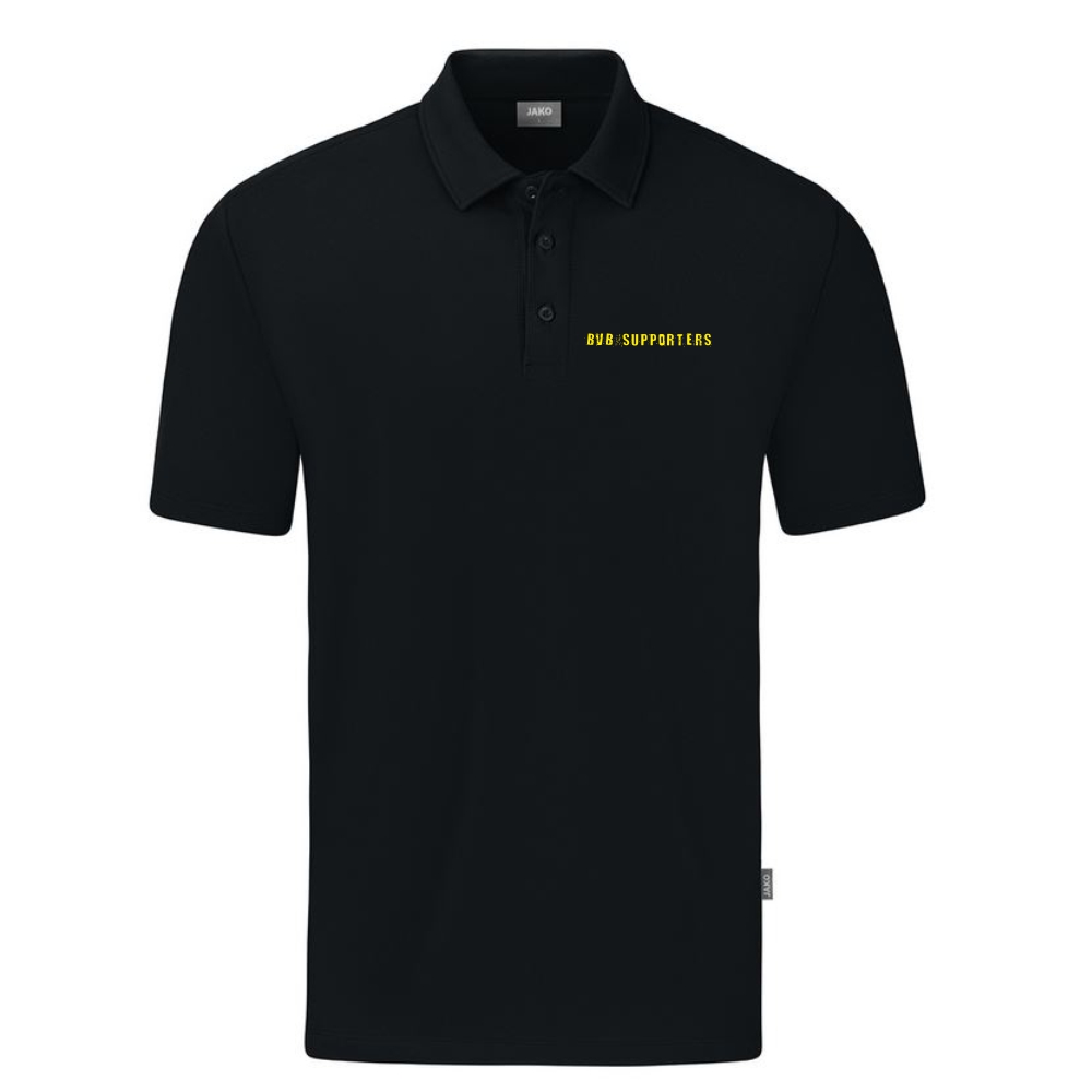 BVB Supporters Polo Organic Stretch schwarz
