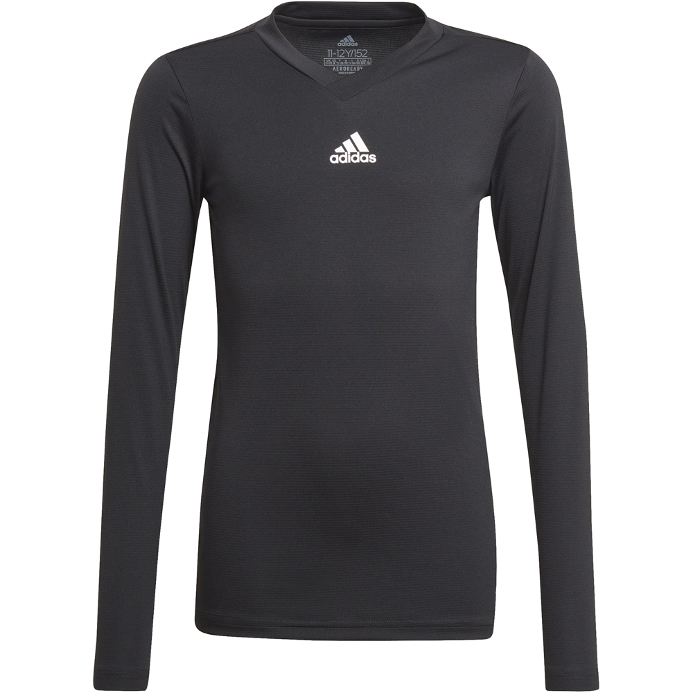 Adidas Kinder Langarm Base Shirt Team schwarz