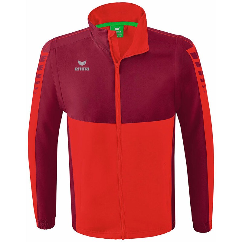 Erima Trainingsjacke Six Wings m.abnehmbaren Ärmeln rot
