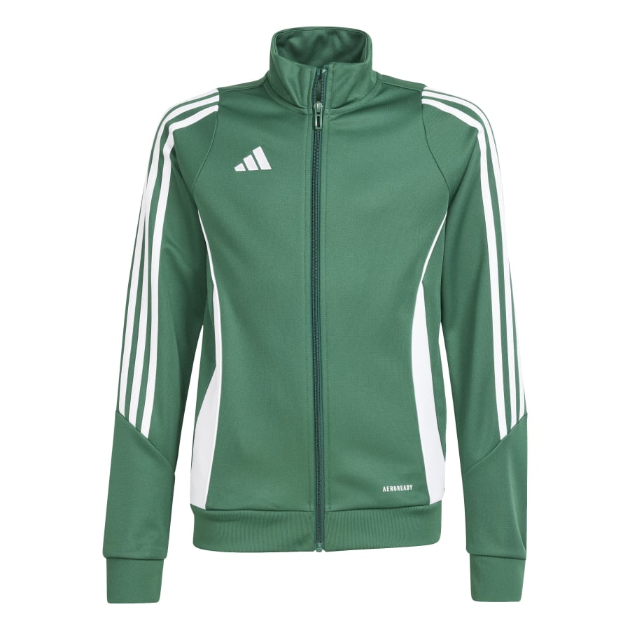 adidas Kinder Trainingsjacke Tiro 24 Team Dark Green / White