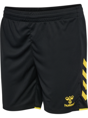 Hummel hmlCORE 2.0 Shorts Damen schwarz/blazing yellow