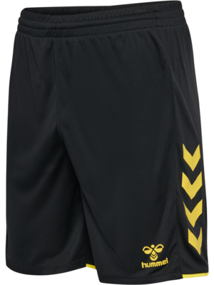 Hummel hmlCORE 2.0 Shorts Herren schwarz/blazing yellow