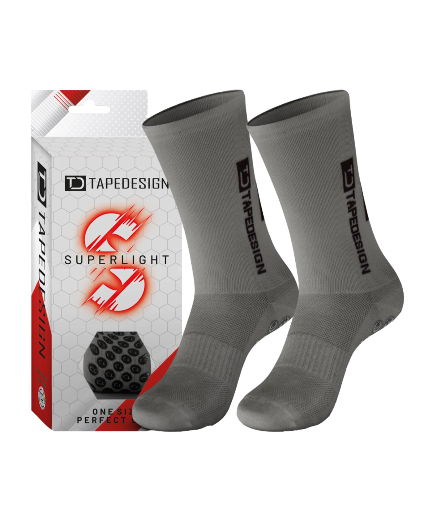 Tapedesign Gripsocks Superlight Socken weiß | One Size (37-48)