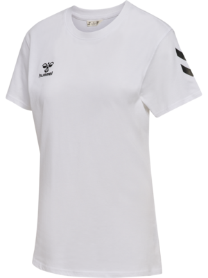 Hummel hmlGO 2.0 Chevron T-Shirt Damen weiß