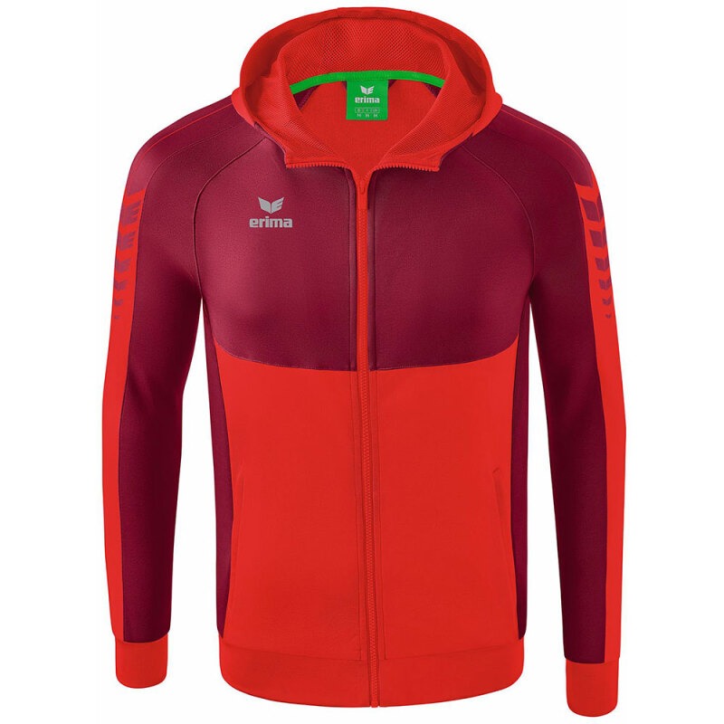 Erima Herren Trainingsjacke mit Kapuze Six Wings rot