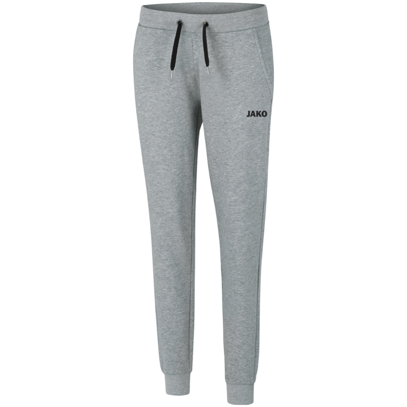 Jako Damen Jogginghose Base mit Bündchen Damen hellgrau meliert