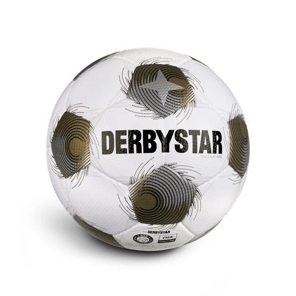 Derbystar Ballpaket 5 x Brillant APS v25 weiss gold silber inkl. Ballsack | Größe 5