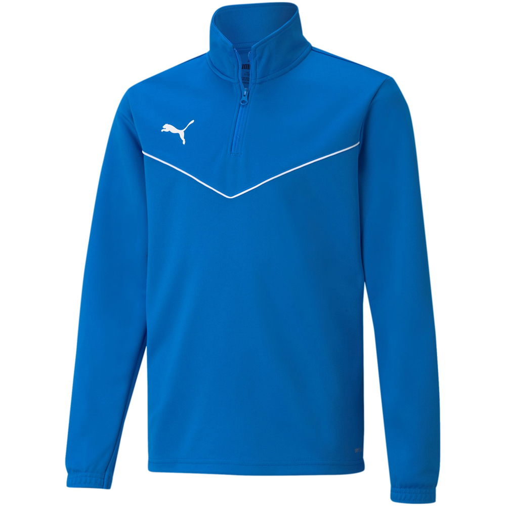 Puma Kinder 1/4 Zip Top teamRISE blau-weiß