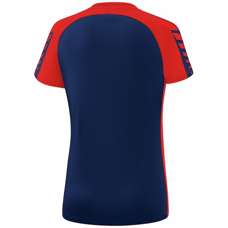 Erima Damen T-Shirt Six Wings blau-rot