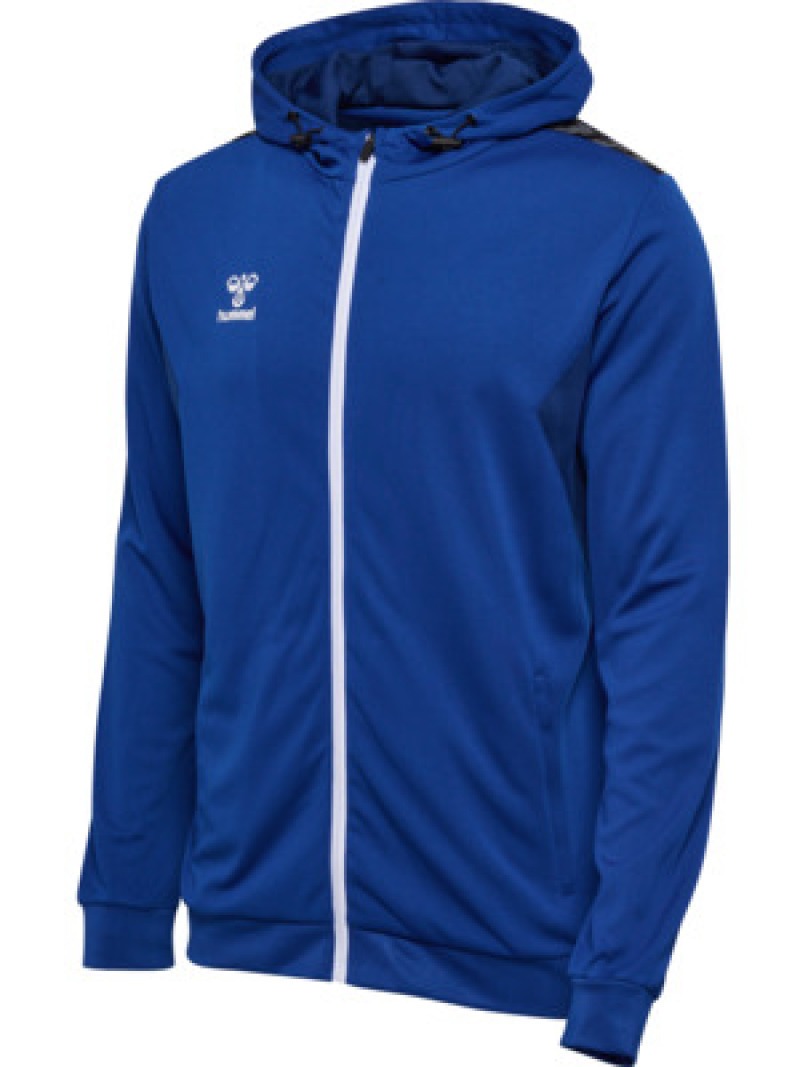 Hummel Hmlauthentic 24 PL Herren Hoodie mit Reißverschluss blau