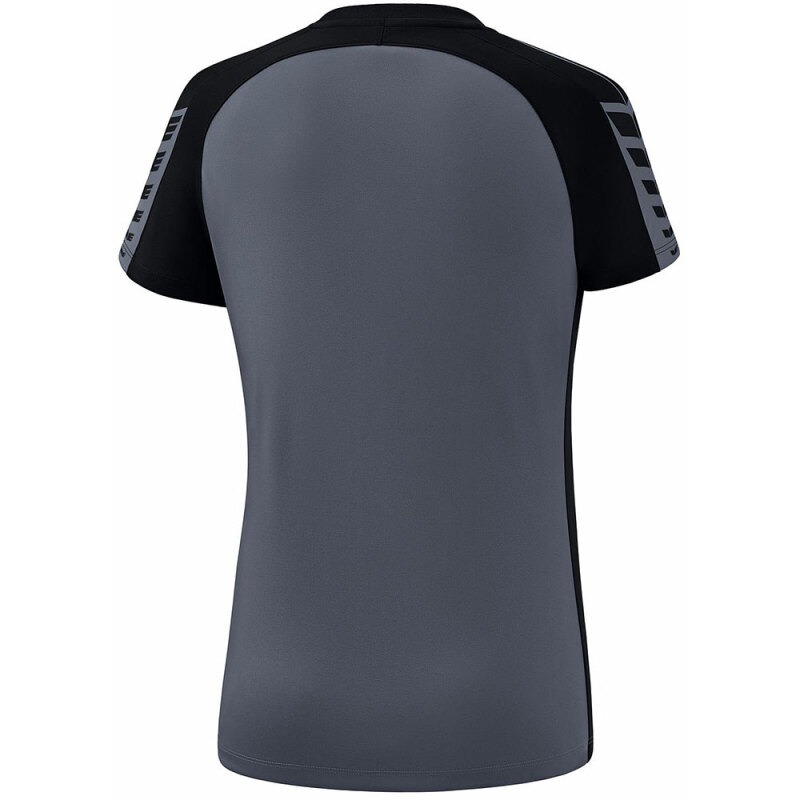 Erima Damen T-Shirt Six Wings grau-schwarz
