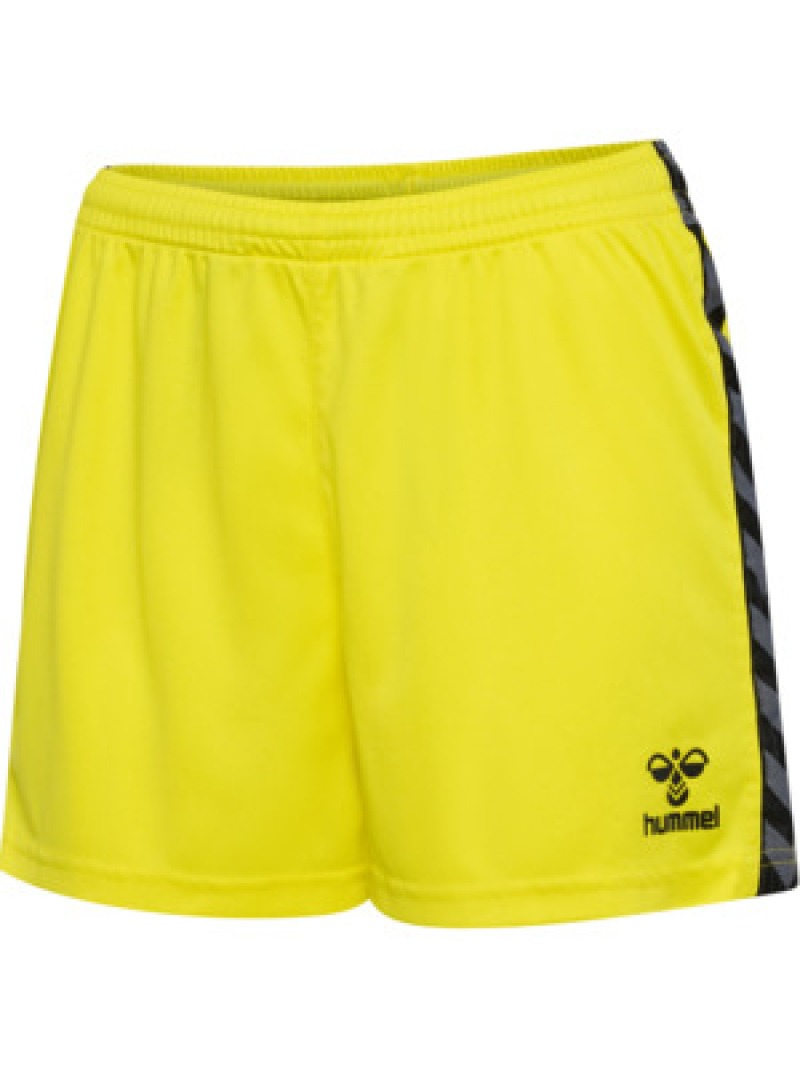 Hummel Hmlauthentic 24 PL Damen Shorts gelb