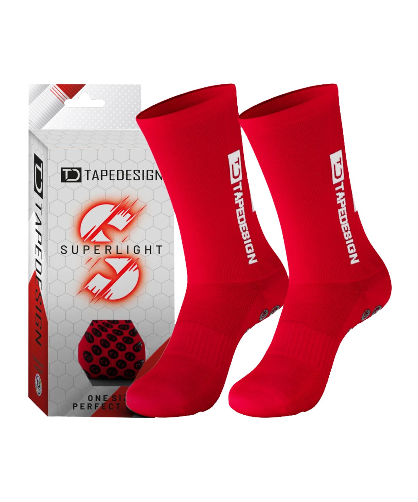 Tapedesign Gripsocks Superlight Socken weiß | One Size (37-48)