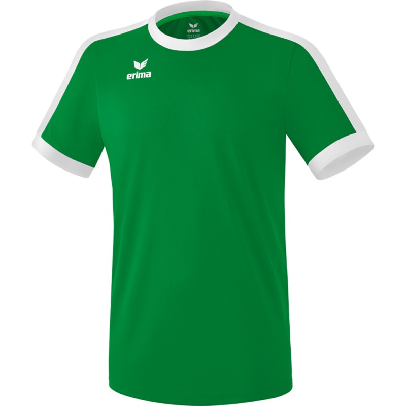 Erima Kinder Kurzarm Trikot Retro Star grün-weiß