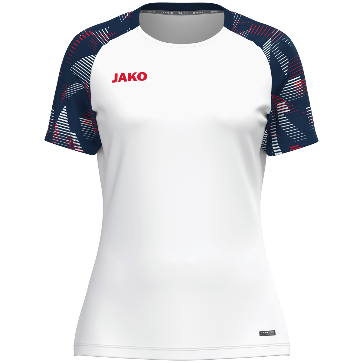 Jako T-Shirt Sonic Damen weiß/marine/rot