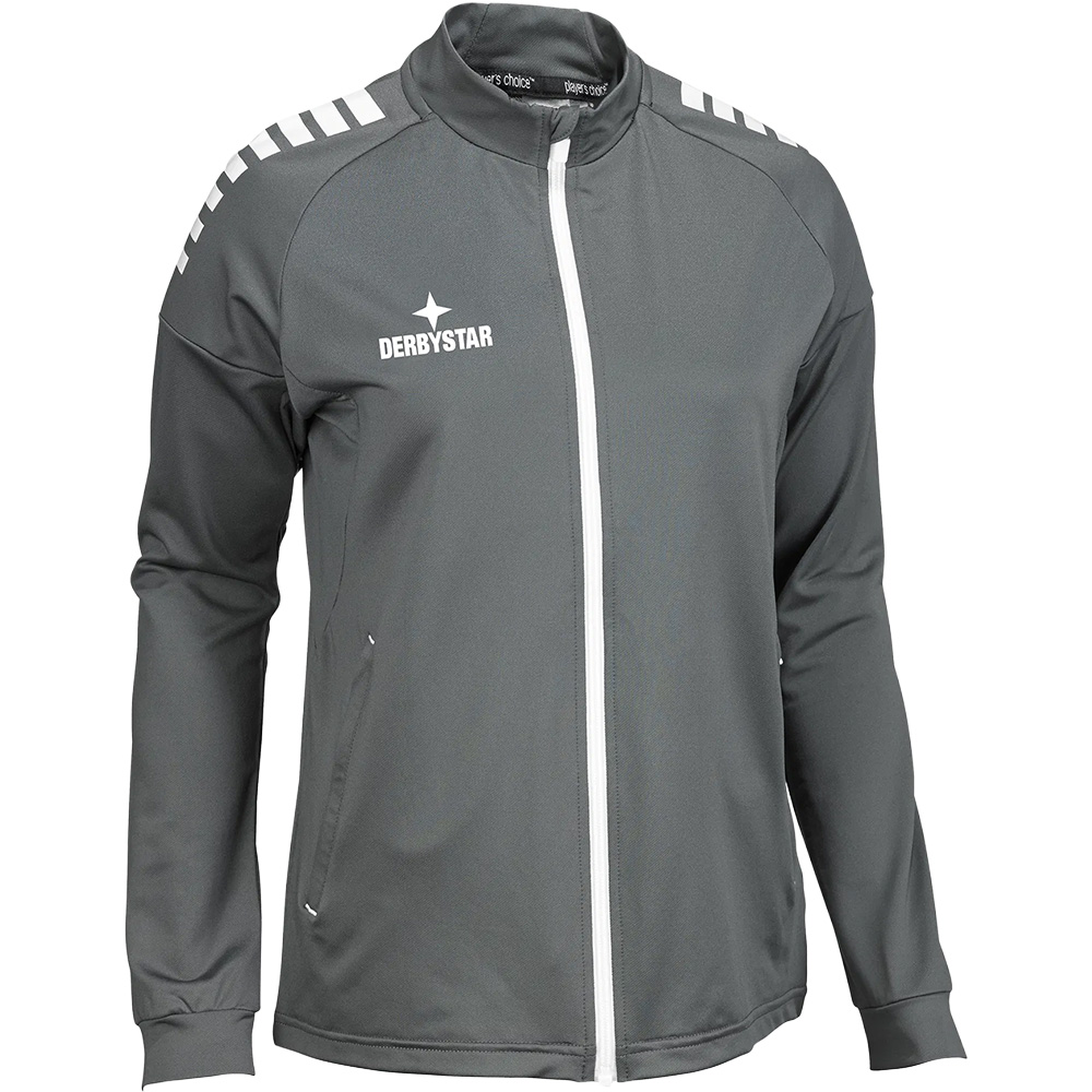 Derbystar Herren Madrid v25 Trainingsjacke Jacke grau-weiß