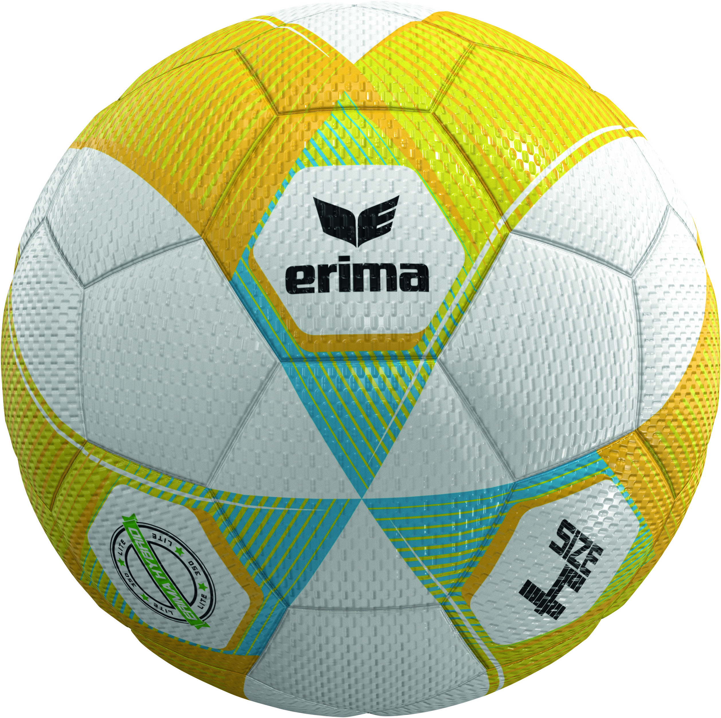 Erima Ballpaket 10x Trainingsball Jugend Hybrid Lite 350 gelb/curacao | Größe 4