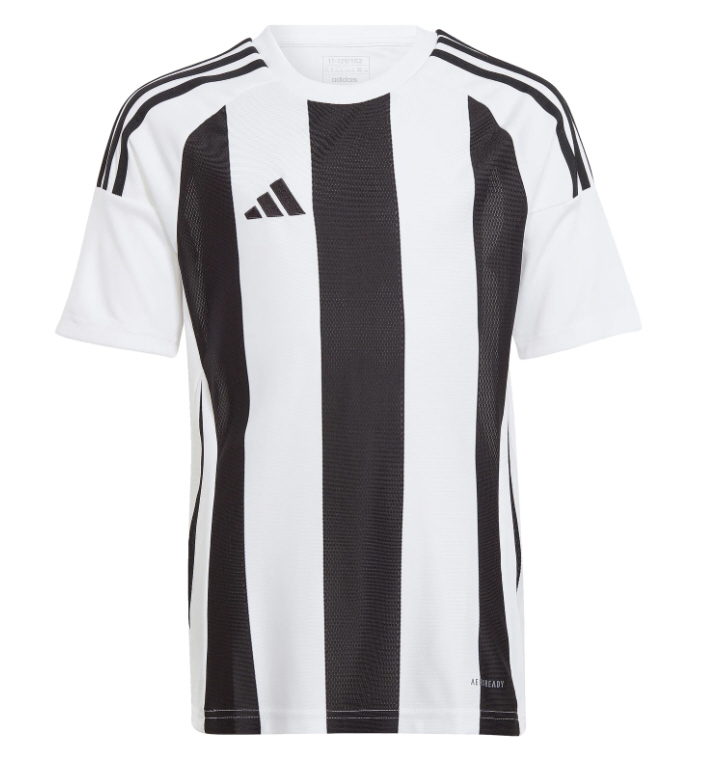 adidas Kinder Trikot Striped 24 White / Black
