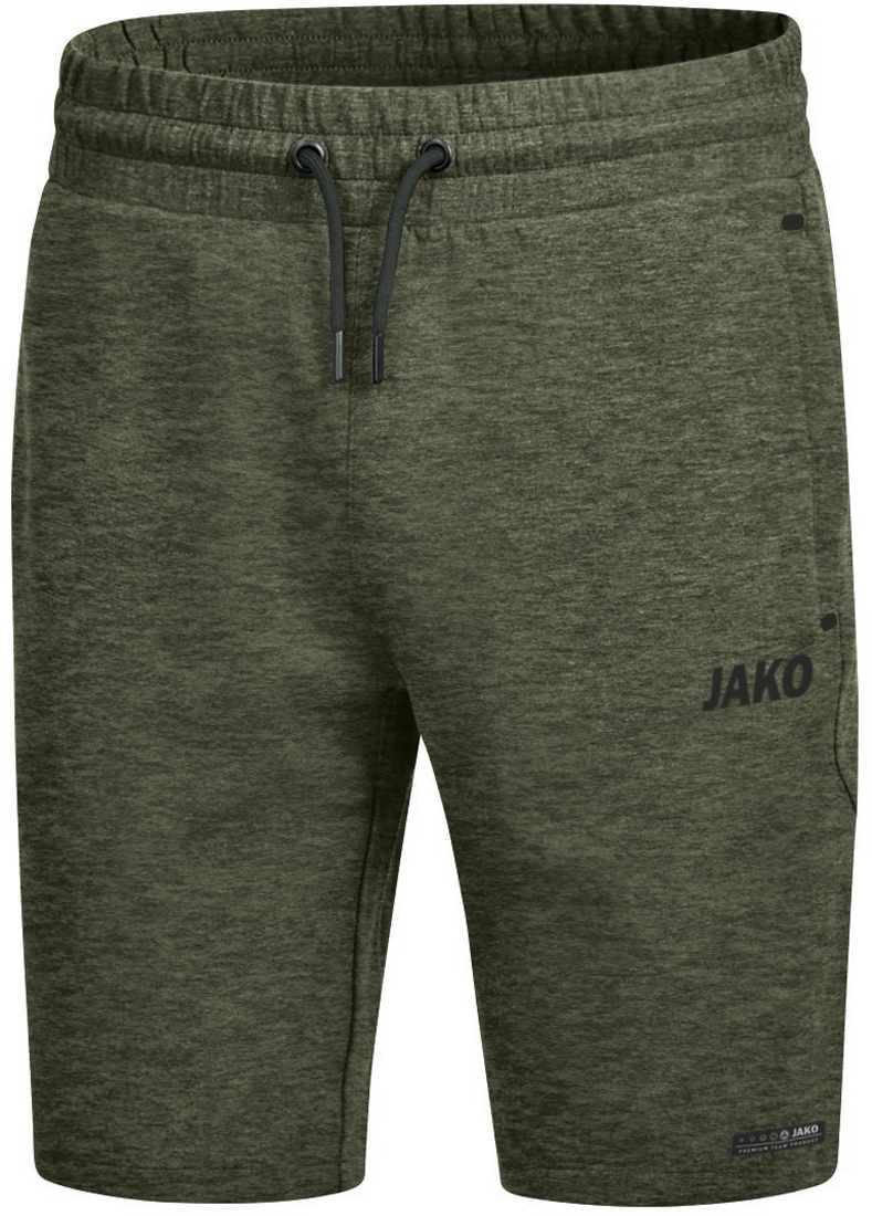 Jako Premium Basics Shorts khaki meliert