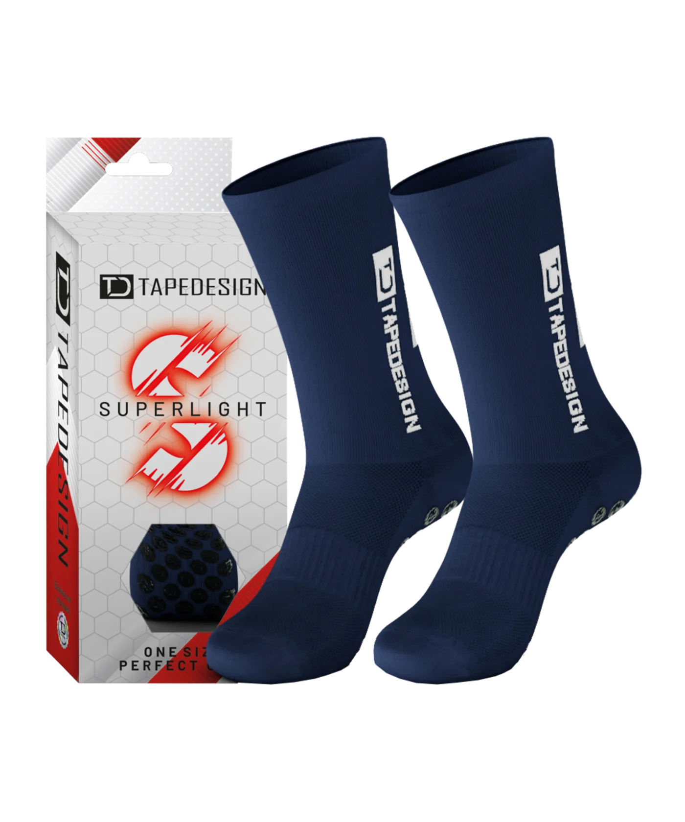 Tapedesign Gripsocks Superlight Socken weiß | One Size (37-48)