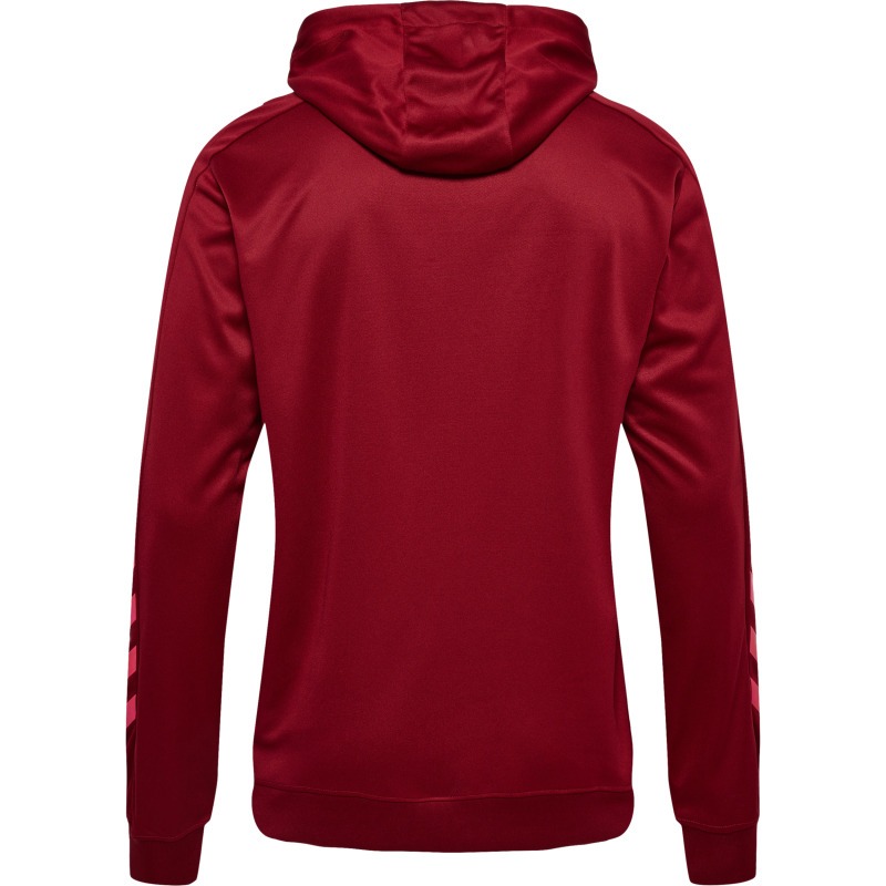 Hummel Hmlpromo Poly Hoodie biking red/raspberry sorbet
